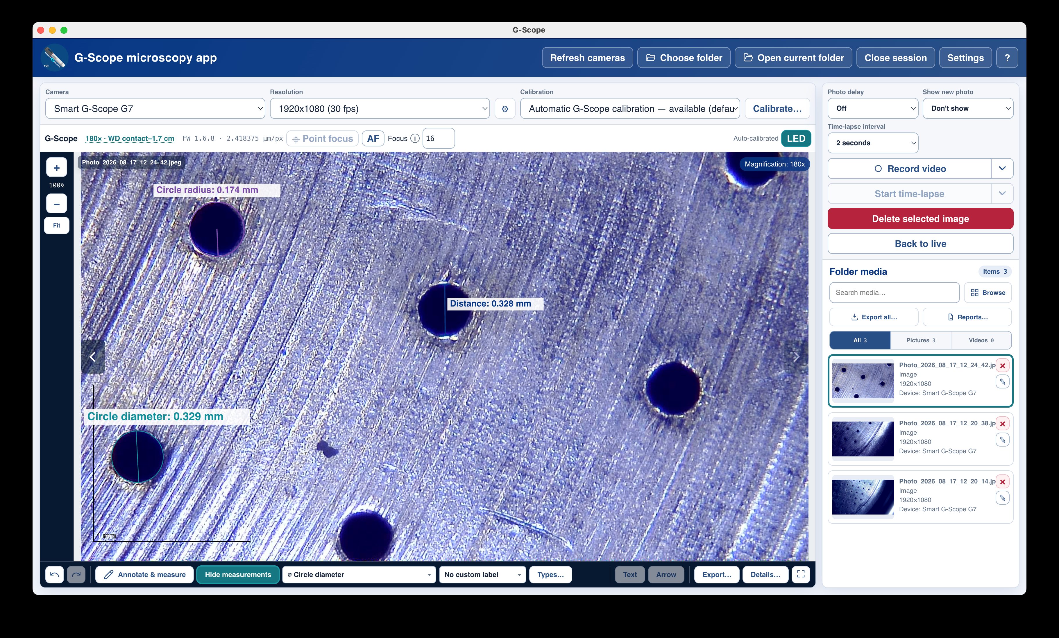Finally, good software for your USB microscope